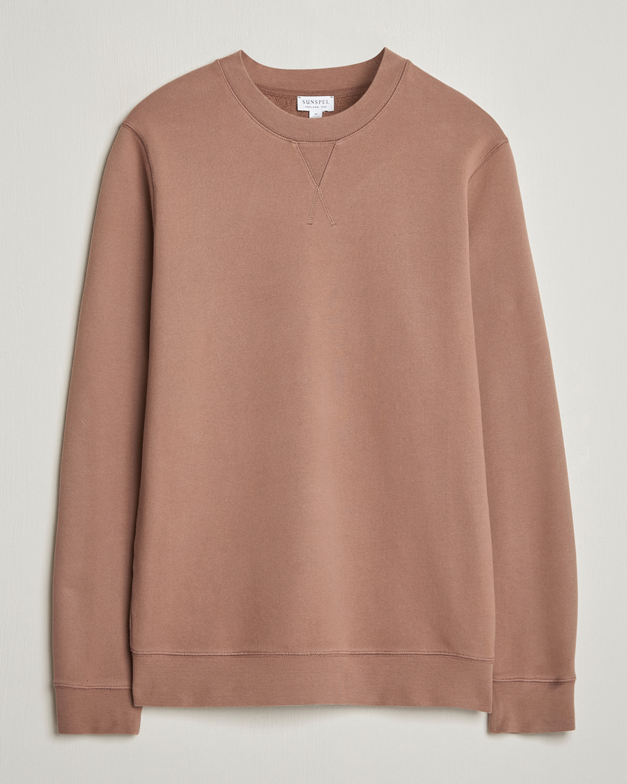 Herre | Gensere | Sunspel | Loopback Sweatshirt Dark Sand