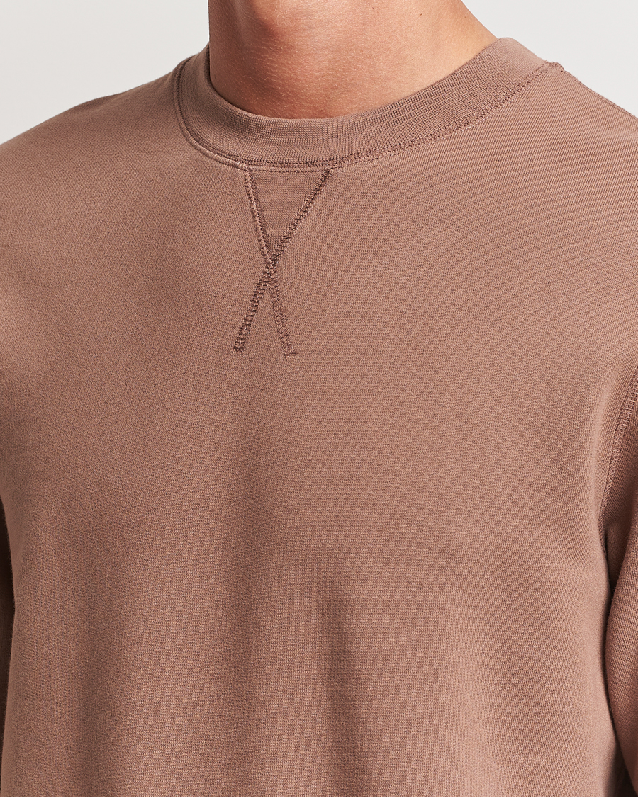 Herre | Gensere | Sunspel | Loopback Sweatshirt Dark Sand