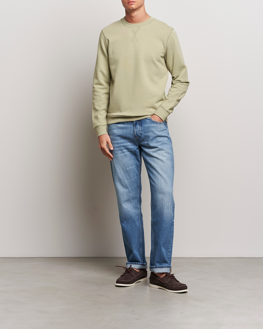 Herre | Gensere | Sunspel | Loopback Sweatshirt Pale Khaki