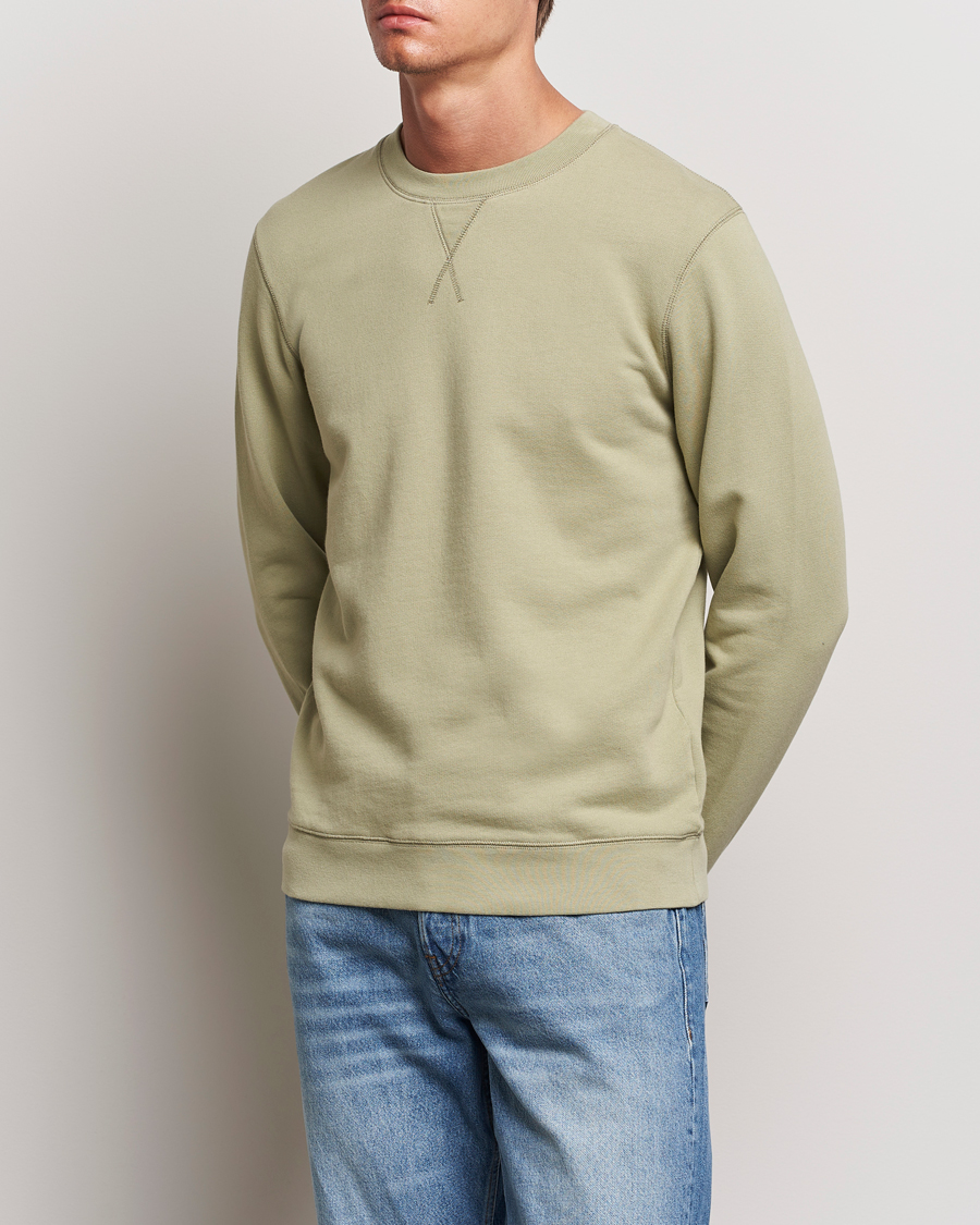 Herre | Best of British | Sunspel | Loopback Sweatshirt Pale Khaki