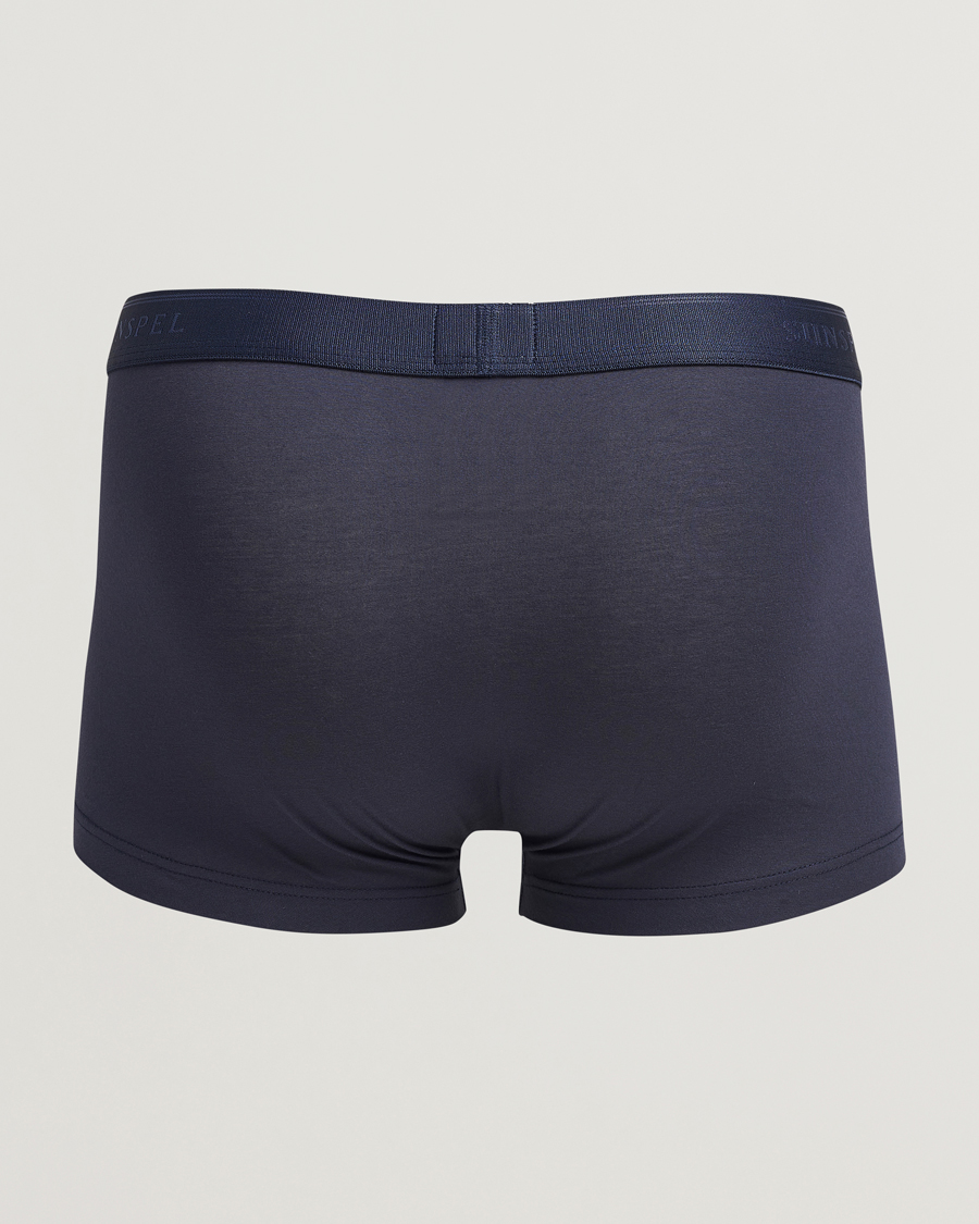 Herre | Klær | Sunspel | 3-Pack Cotton Stretch Trunk Navy