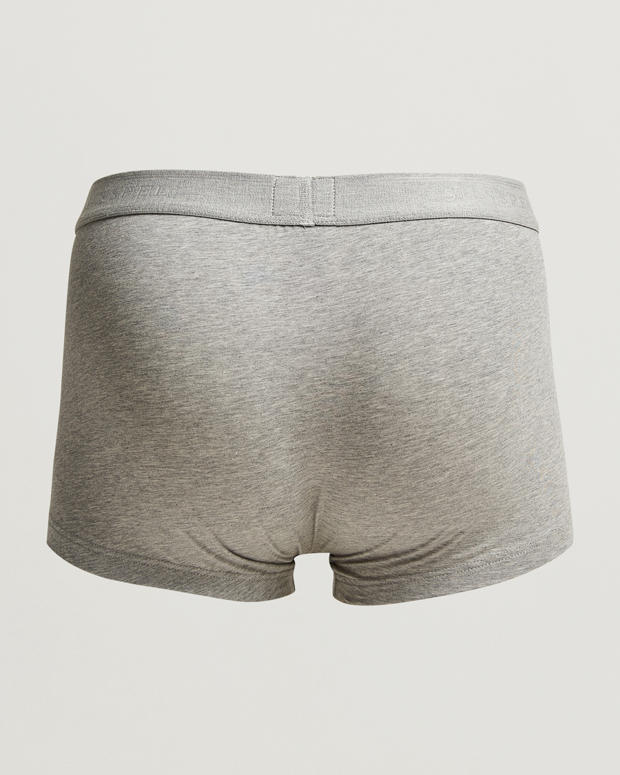 Herre | Nytt i butikken | Sunspel | 3-Pack Cotton Stretch Trunk Grey