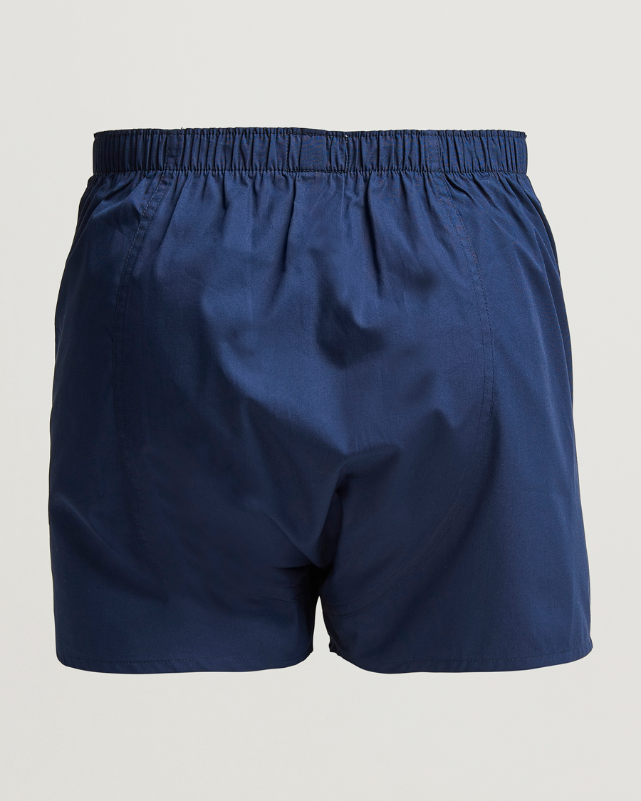 Herre | Undertøy | Sunspel | Classic Woven Cotton Boxer Shorts Navy