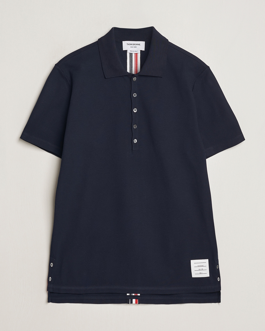 Herre | Pikéer | Thom Browne | Relaxed Fit Short Sleeve Polo Navy