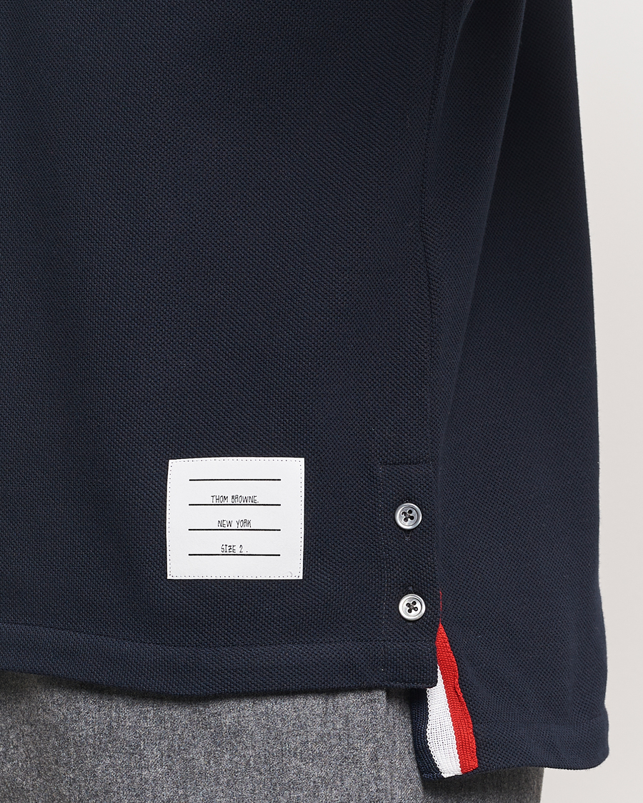 Herre | Pikéer | Thom Browne | Relaxed Fit Short Sleeve Polo Navy