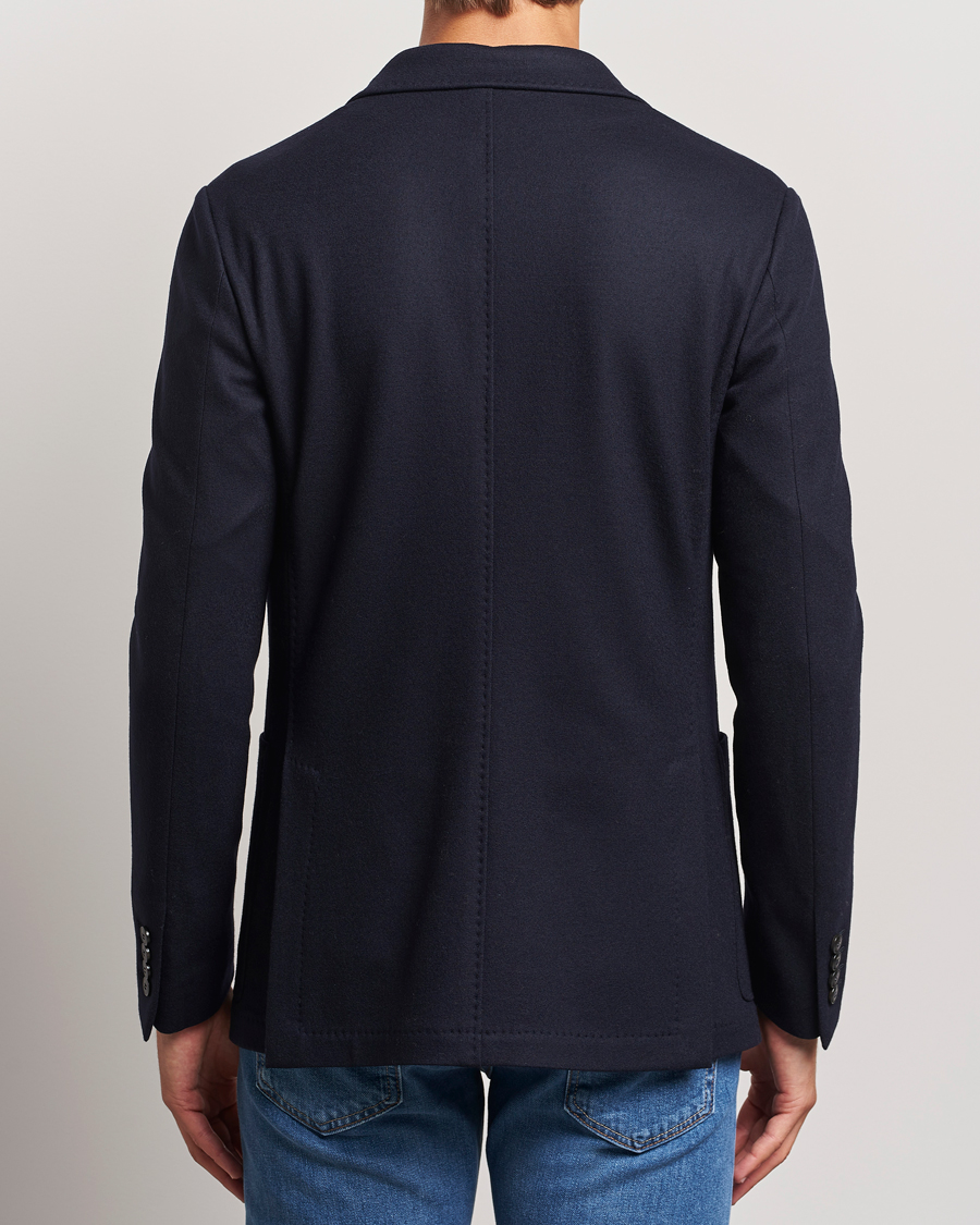 Herre | Dressjakker | Canali | Soft Wool Jersey Blazer Navy