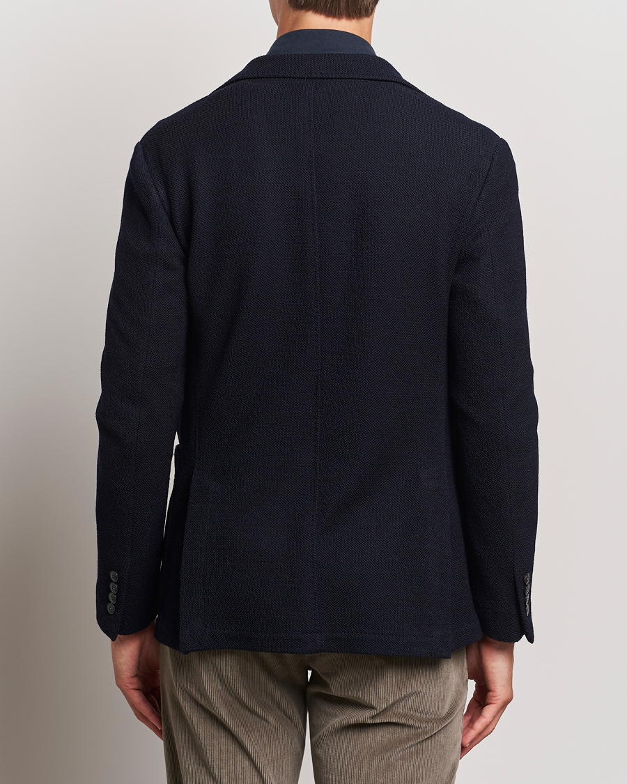 Herre | Dressjakker | Canali | Structured Wool Jersey Blazer Navy