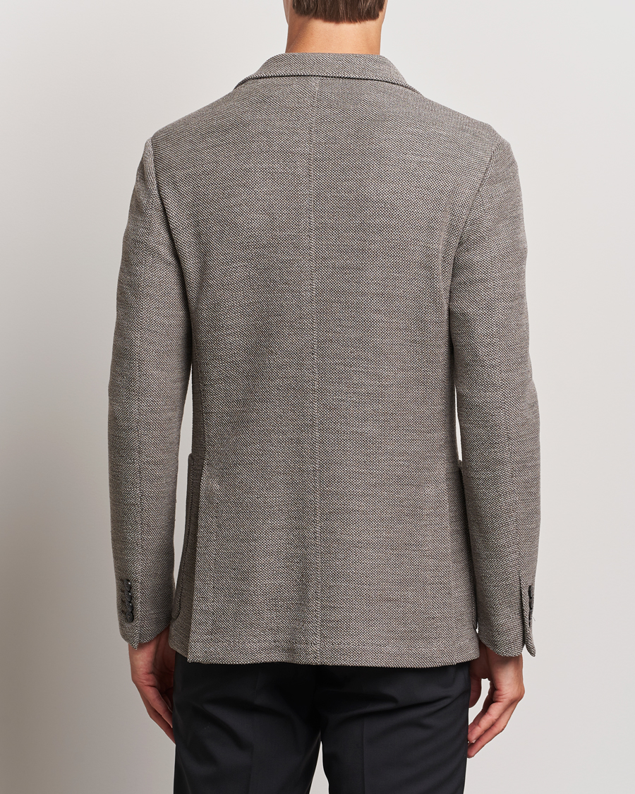 Herre | Dressjakker | Canali | Structured Wool Jersey Blazer Beige