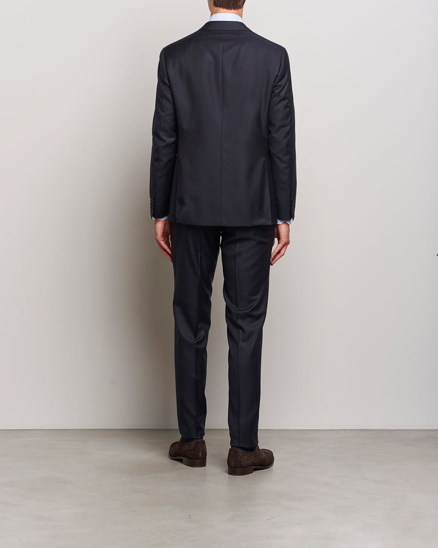 Herre | Dresser | Canali | Super 130s Wool Capri Suit Navy