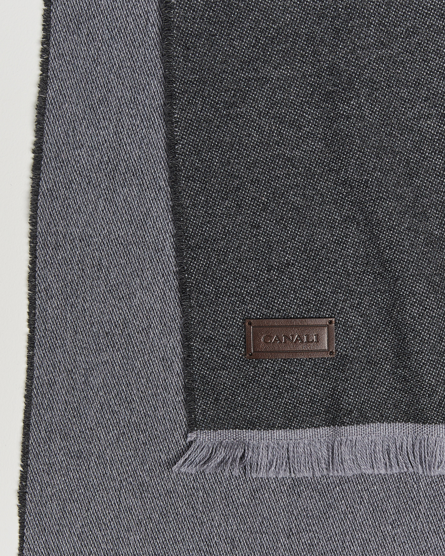Herre | Canali Wool/Cashmere Scarf Grey Melange | Canali | Wool/Cashmere Scarf Grey Melange