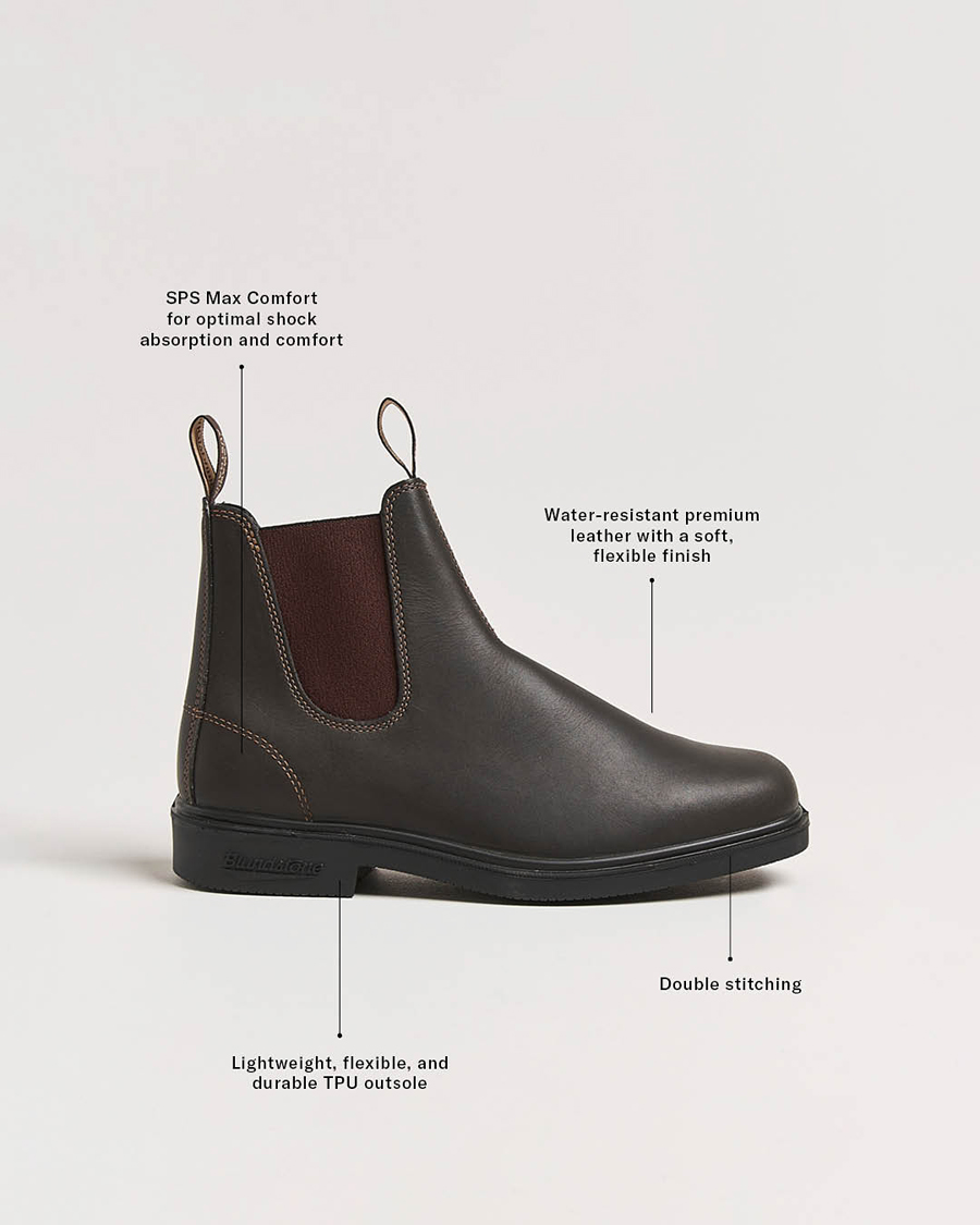 Herre | Støvler | Blundstone | 062 Dress Leather Chelsea Boot Stout Brown
