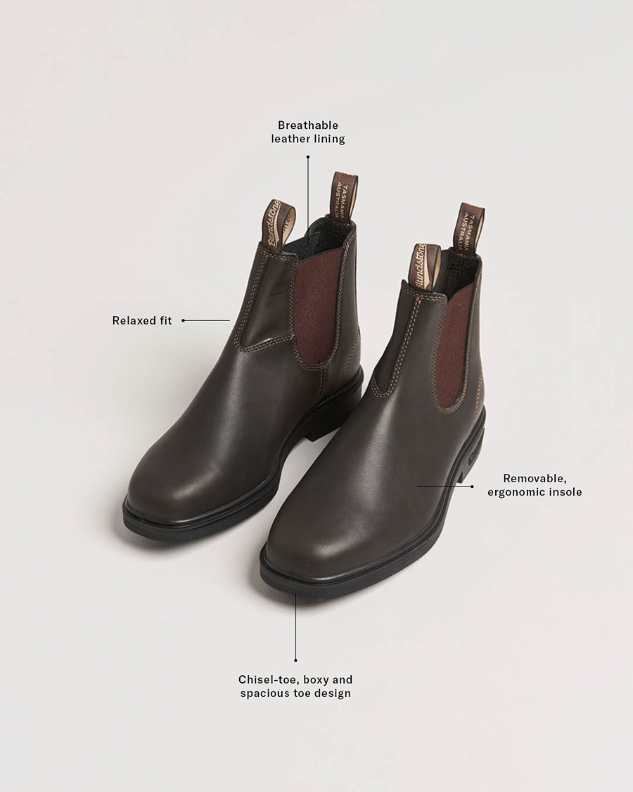 Herre | Støvler | Blundstone | 062 Dress Leather Chelsea Boot Stout Brown
