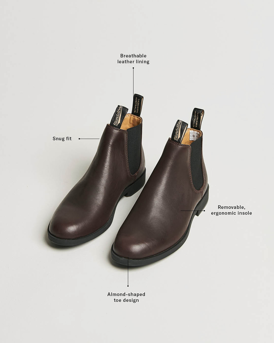 Herre | Støvler | Blundstone | 1900 Dress Ankle Leather Chelsea Boot Chestnut