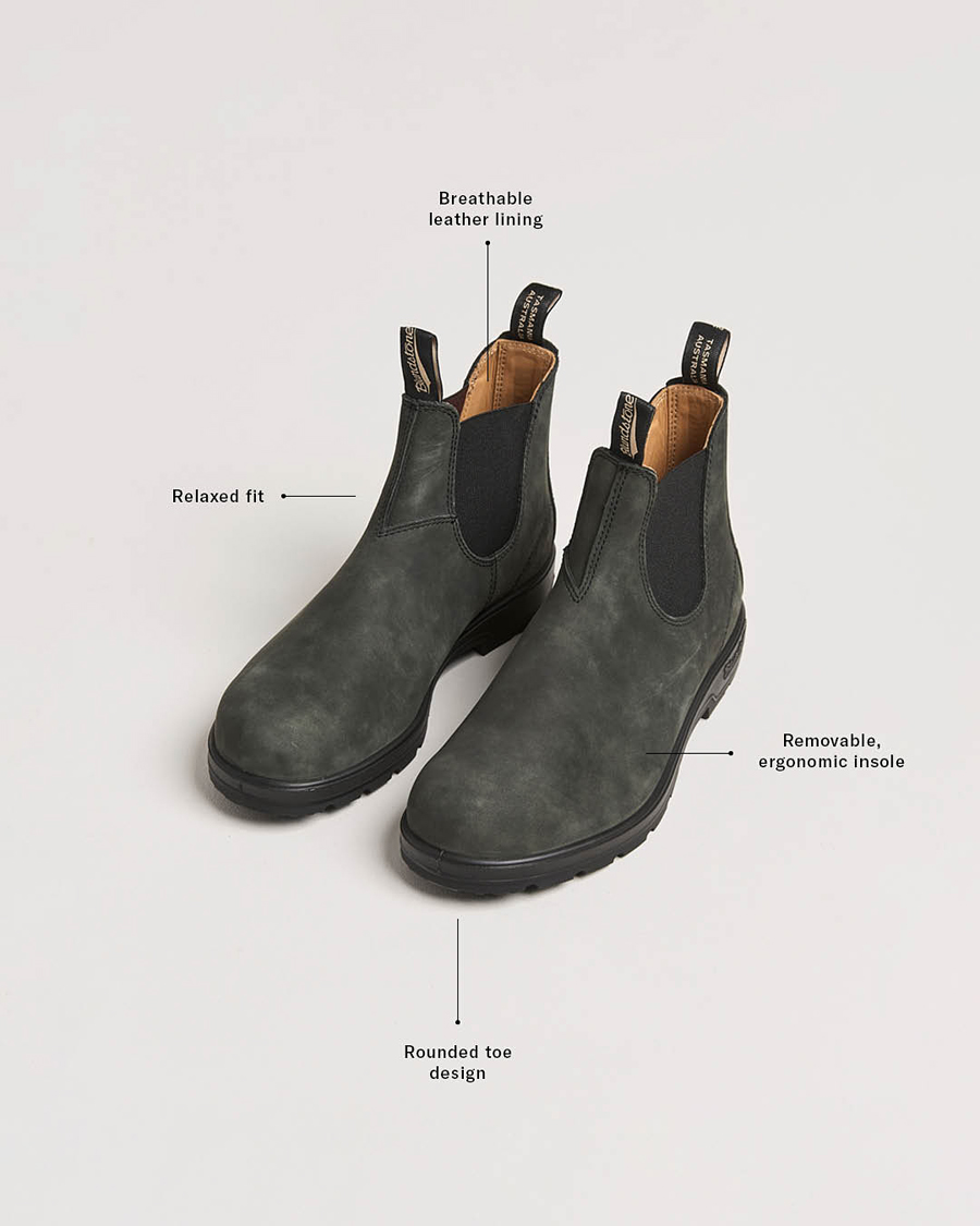 Herre | Støvler | Blundstone | 587 Original Leather Chelsea Boot Rustic Black