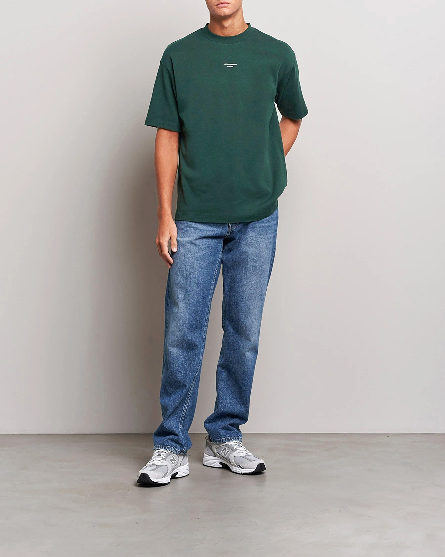 Herre | T-Shirts | Drôle de Monsieur | Classic Slogan T-Shirt Dark Green