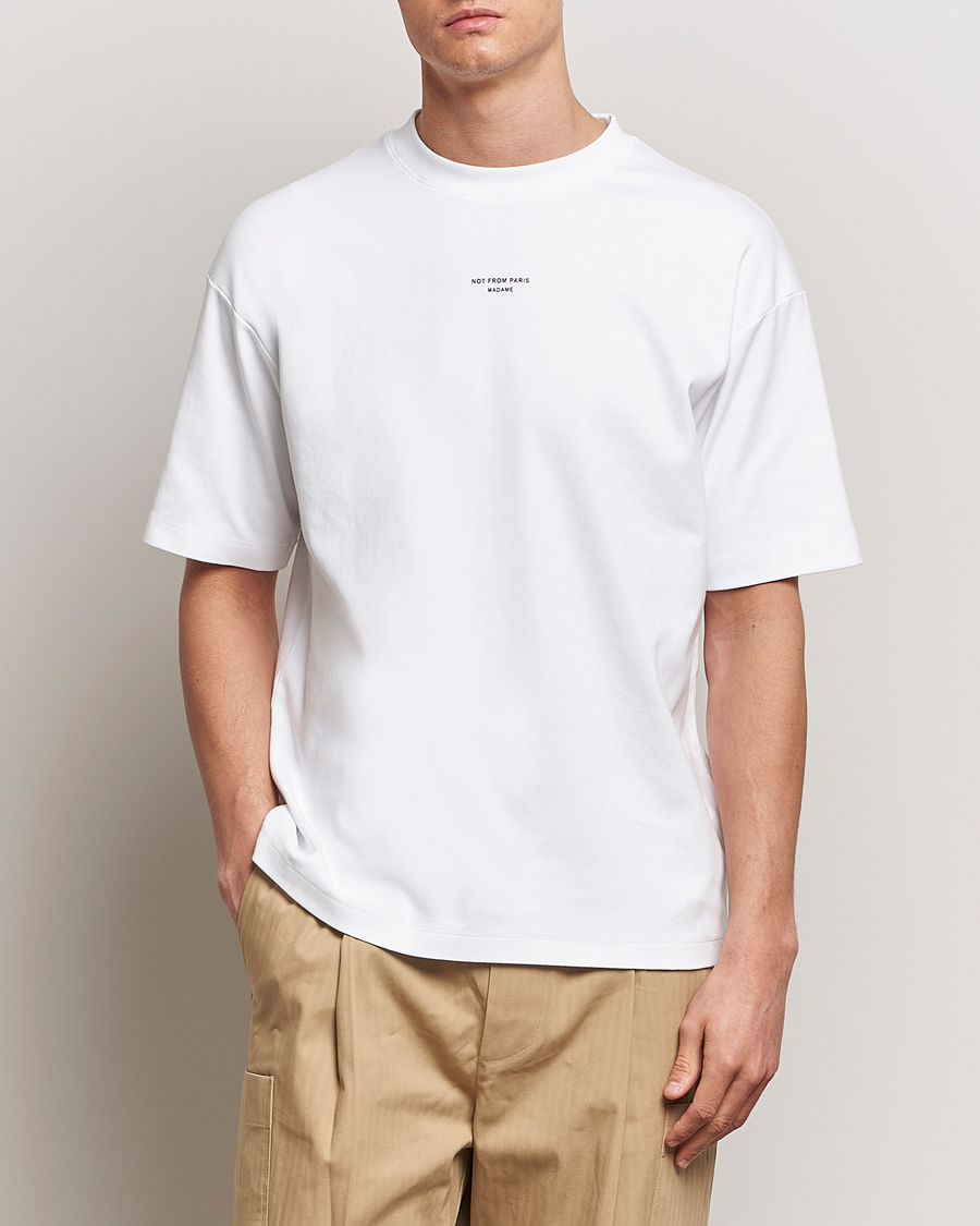 Herre | Klær | Drôle de Monsieur | Classic Slogan T-Shirt Optic White