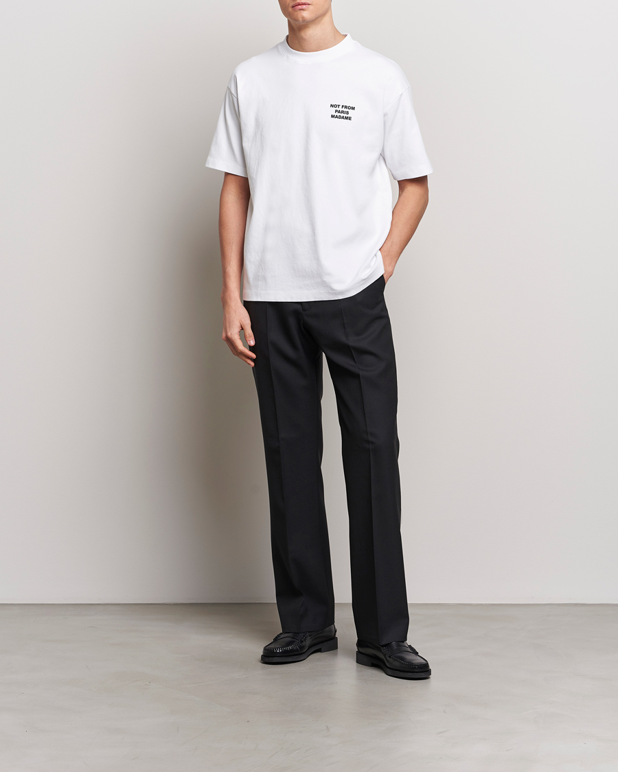 Herre | T-Shirts | Drôle de Monsieur | Slogan T-Shirt Optic White