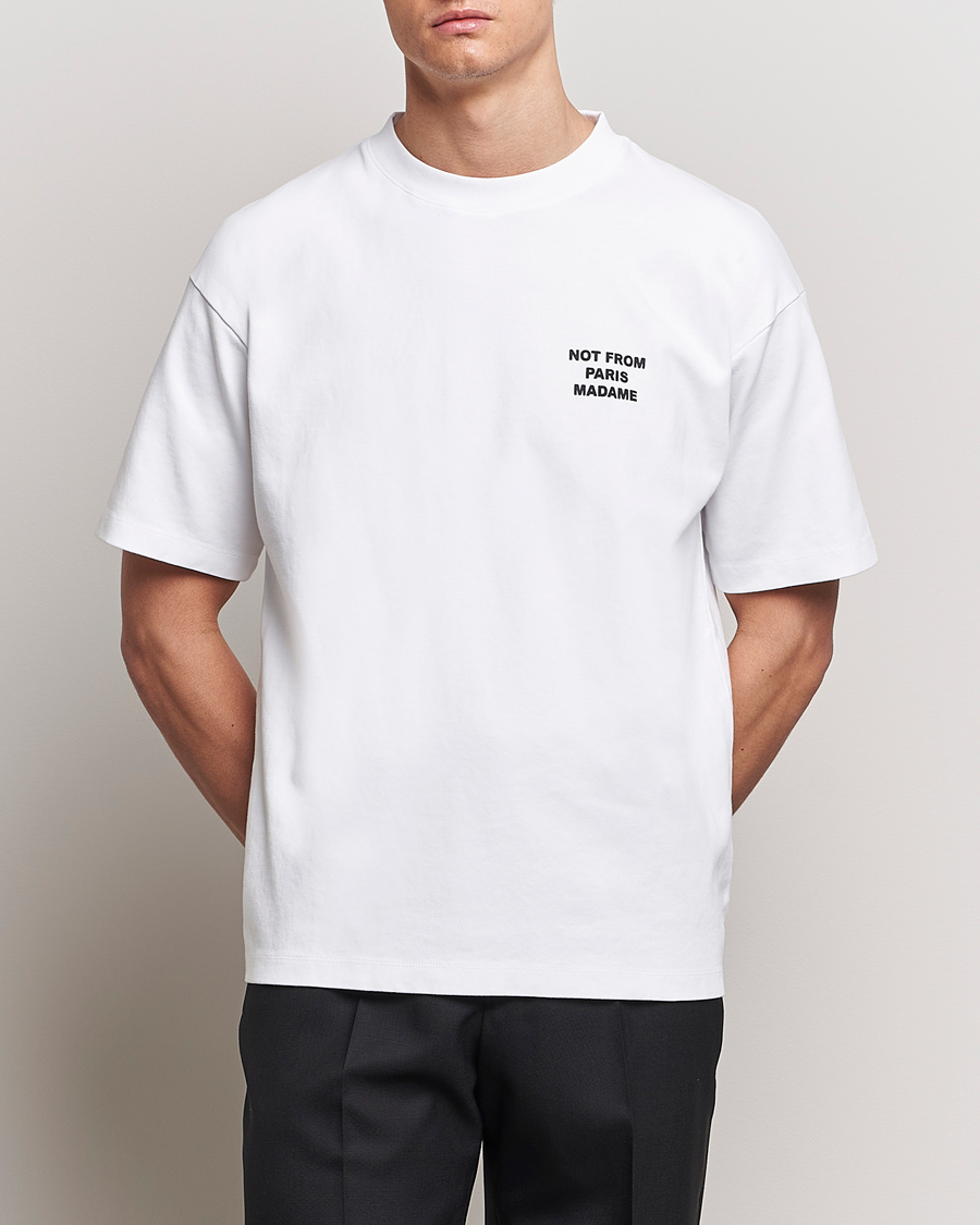 Herre | Kortermede t-shirts | Drôle de Monsieur | Slogan T-Shirt Optic White
