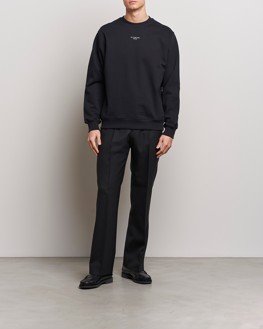 Herre | Gensere | Drôle de Monsieur | Classic Slogan Sweatshirt Black