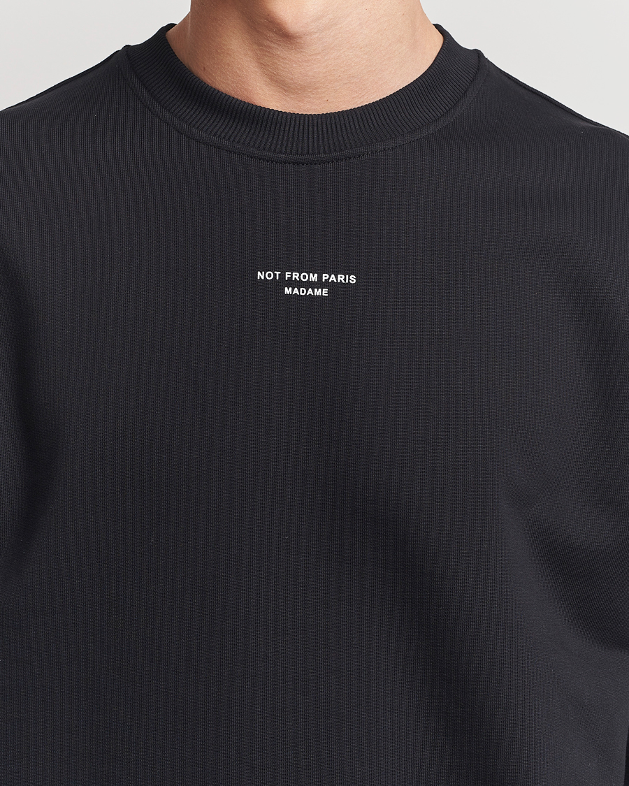 Herre | Gensere | Drôle de Monsieur | Classic Slogan Sweatshirt Black