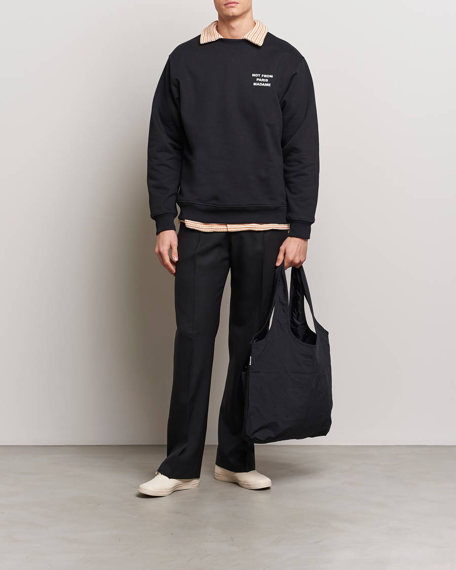 Herre | Gensere | Drôle de Monsieur | Slogan Sweatshirt Black