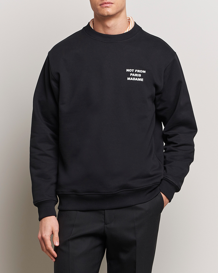 Herre | Avdelinger | Drôle de Monsieur | Slogan Sweatshirt Black