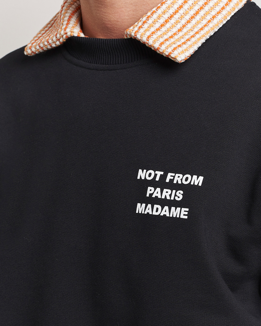 Herre | Gensere | Drôle de Monsieur | Slogan Sweatshirt Black