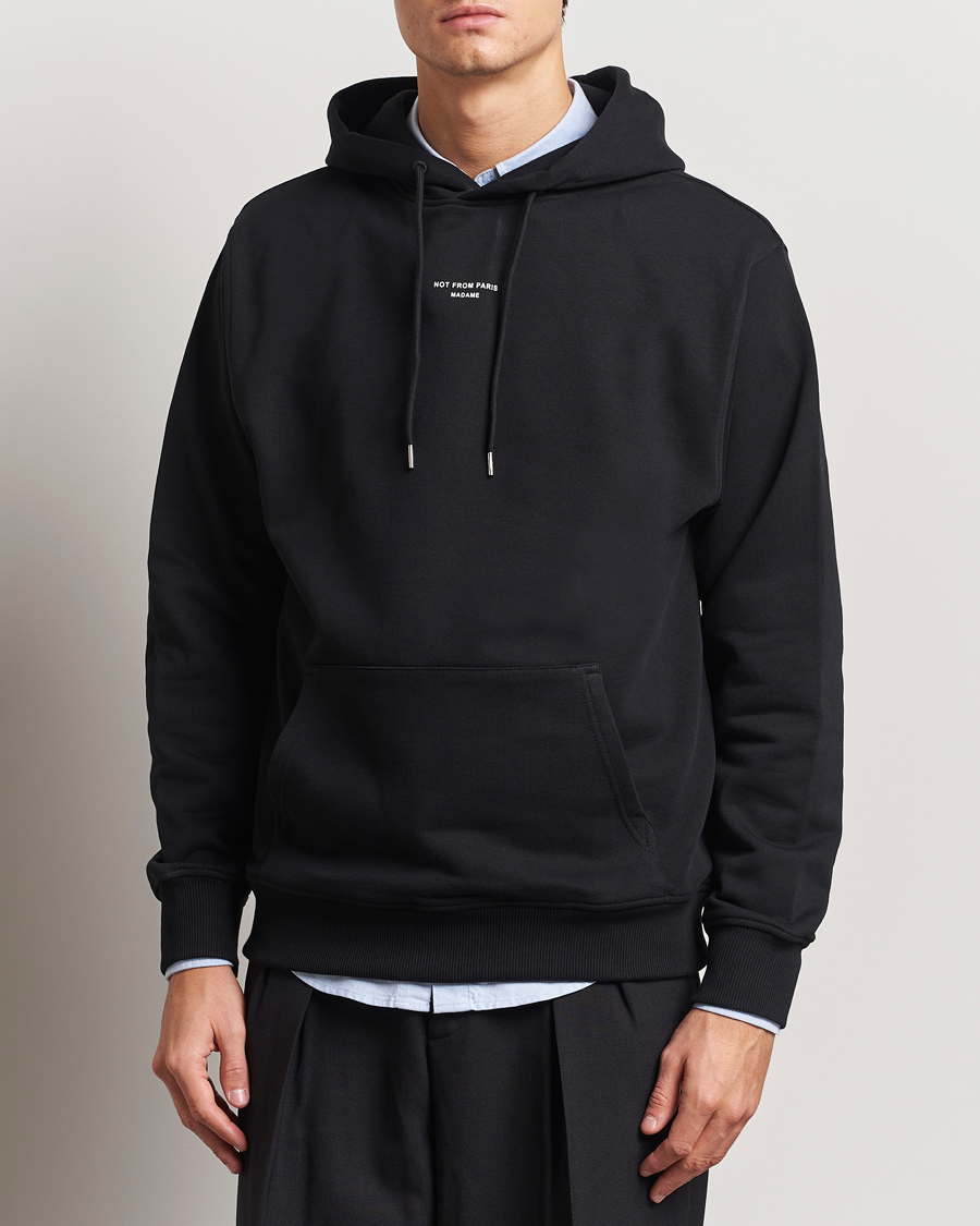 Herre | Gensere | Drôle de Monsieur | Classic Slogan Hoodie Black