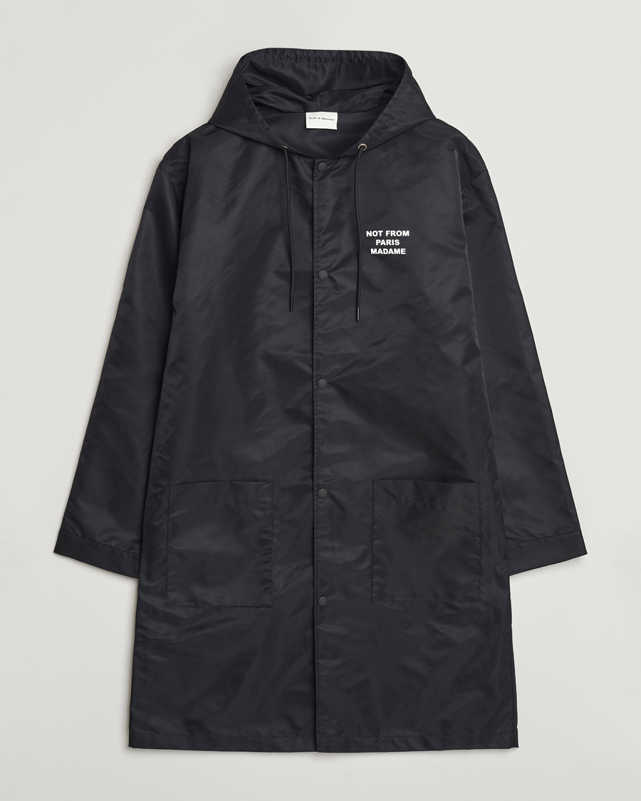 Herre | Jakker | Drôle de Monsieur | La Parka Slogan Coat Black