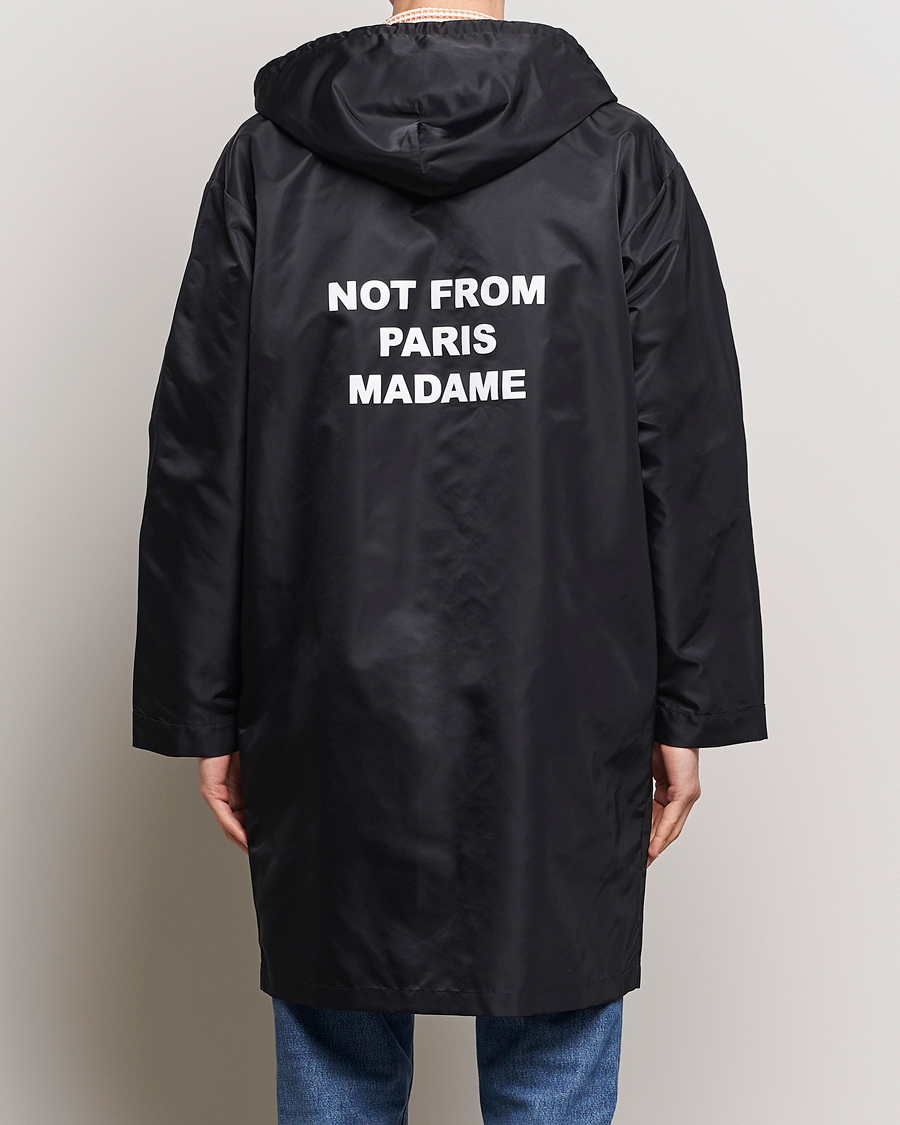 Herre | Jakker | Drôle de Monsieur | La Parka Slogan Coat Black