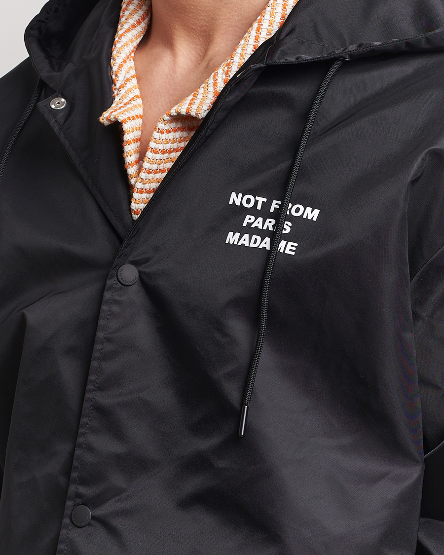 Herre | Jakker | Drôle de Monsieur | La Parka Slogan Coat Black
