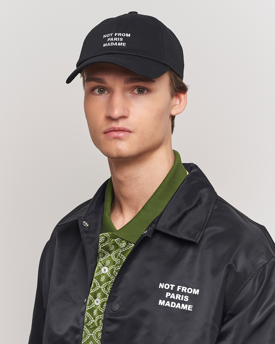 Herre | Hatter og capser | Drôle de Monsieur | Slogan Baseball Cap Black