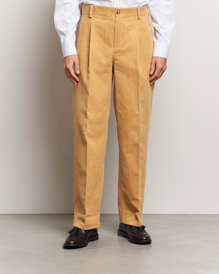 Herre | Bukser | GANT 240 Mulberry Street | Corduroy Pants Mustard Grain
