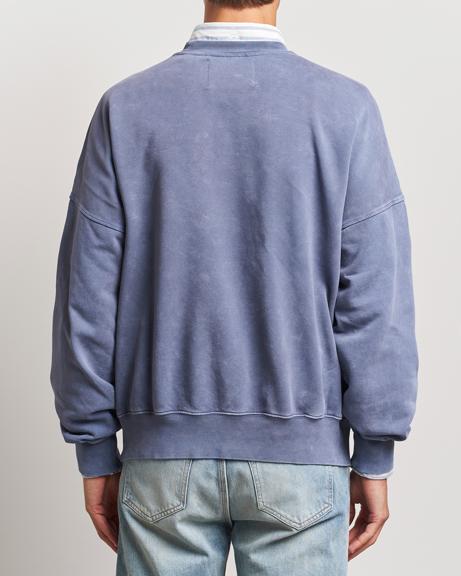 Herre | Gensere | GANT 240 Mulberry Street | Vintage Washed Crew Neck Sweatshirt Dusty Blue Sea