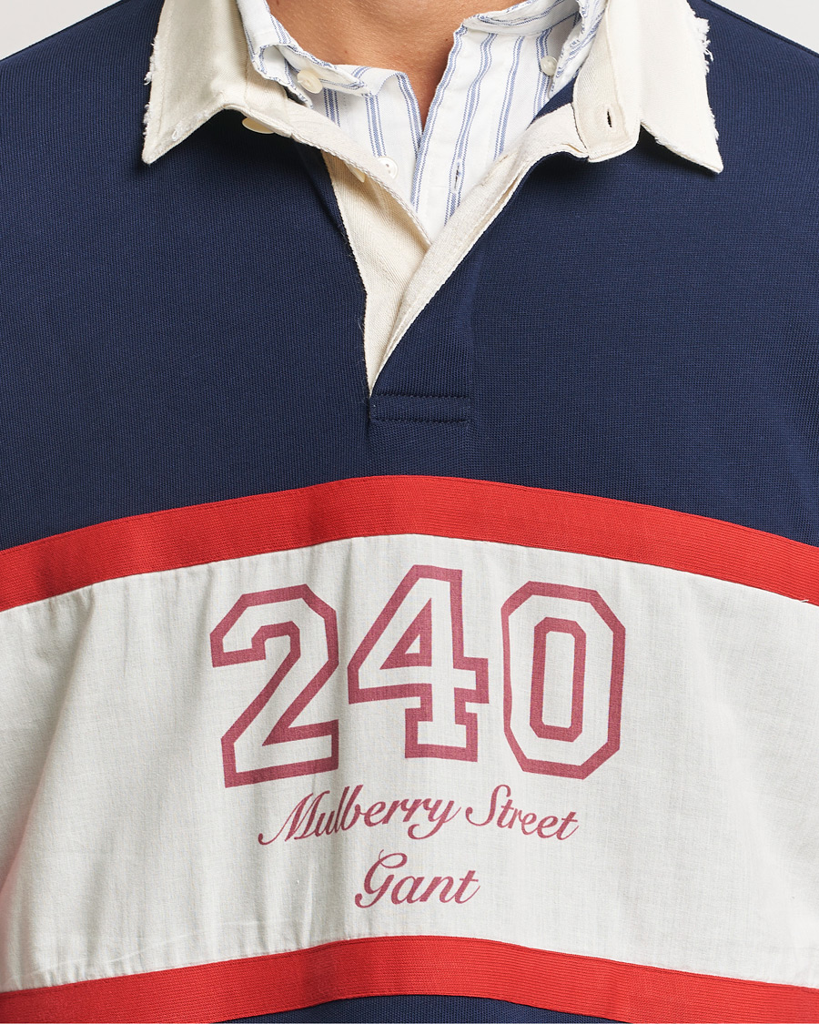 Herre | Gensere | GANT 240 Mulberry Street | Vintage Washed Heavy Rugger Classic Blue