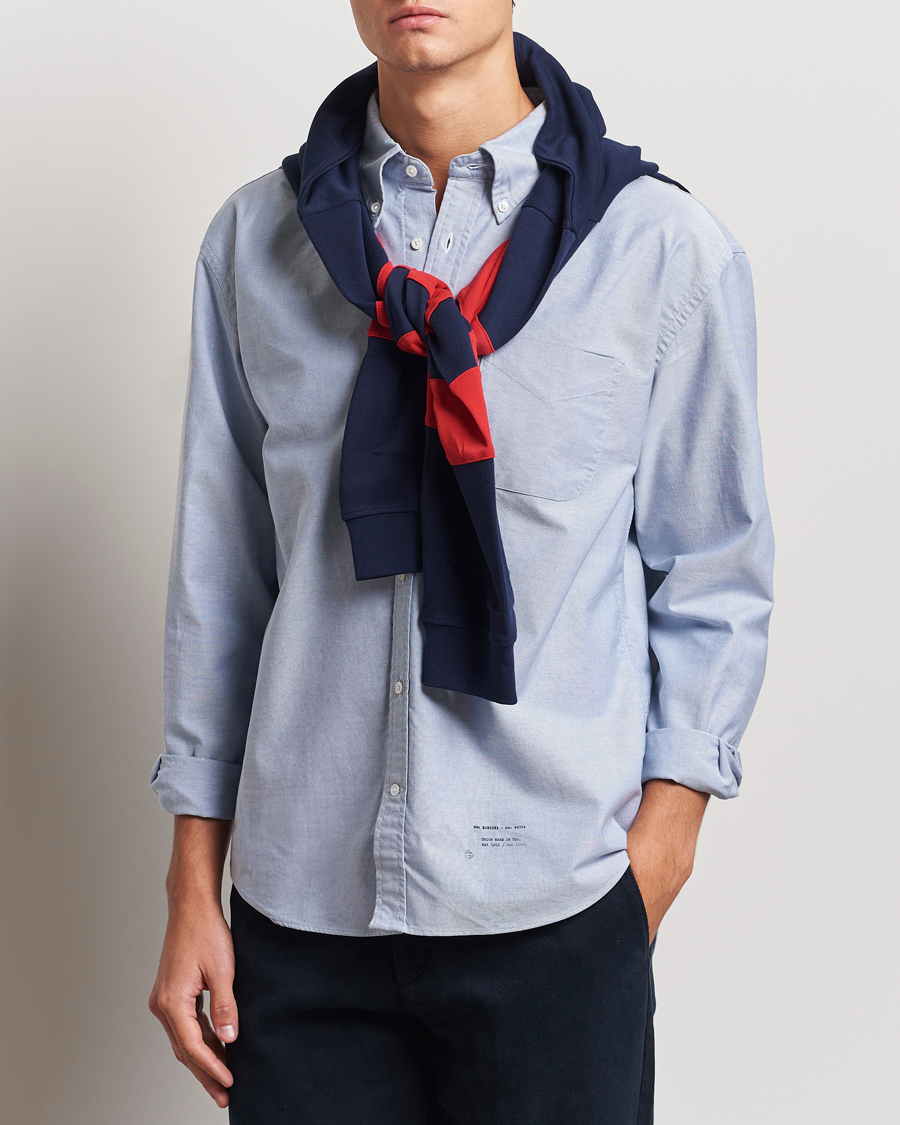 Herre | Skjorter | GANT 240 Mulberry Street | Regular Fit US Oxford Shirt Blue Water