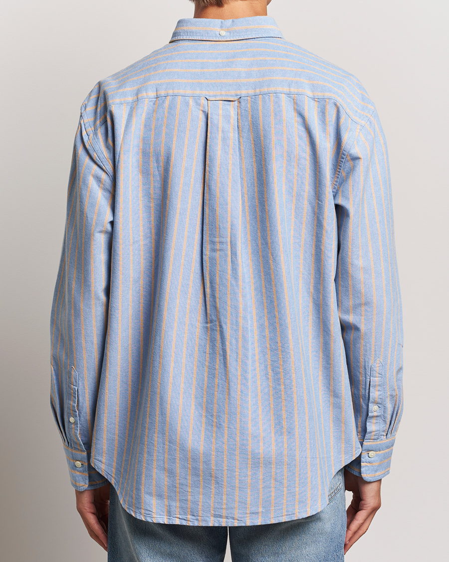 Herre | Skjorter | GANT 240 Mulberry Street | Regular Fit Archive Oxford Striped Shirt Vintage Blue