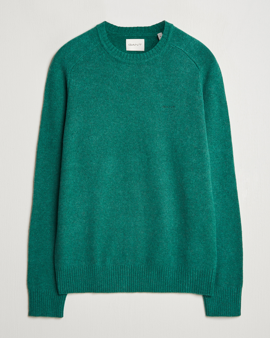 Herre | Gensere | GANT | Wool Blend C-Neck Deep Forest Green