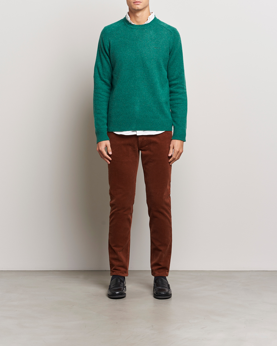 Herre | Gensere | GANT | Wool Blend C-Neck Deep Forest Green