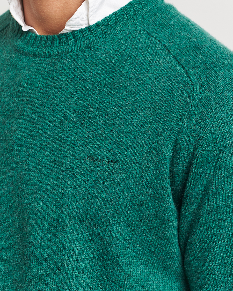 Herre | Gensere | GANT | Wool Blend C-Neck Deep Forest Green