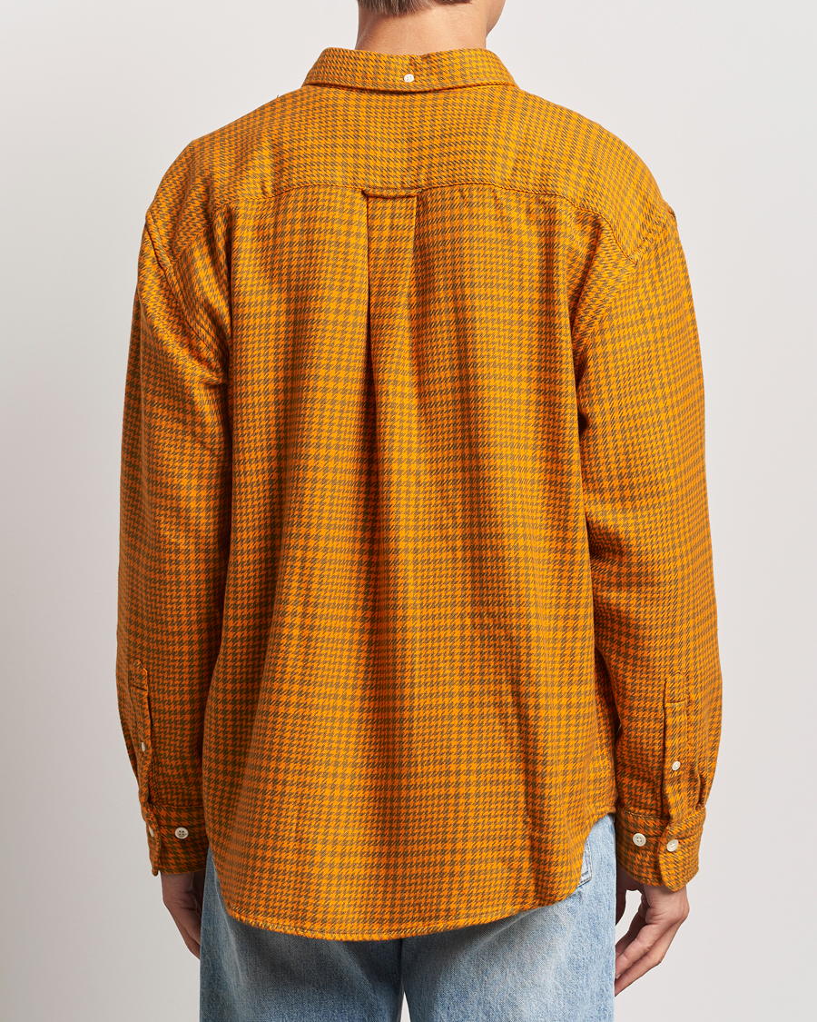 Herre | Skjorter | GANT | Rel Houndstooth Shirt Sweet Orange
