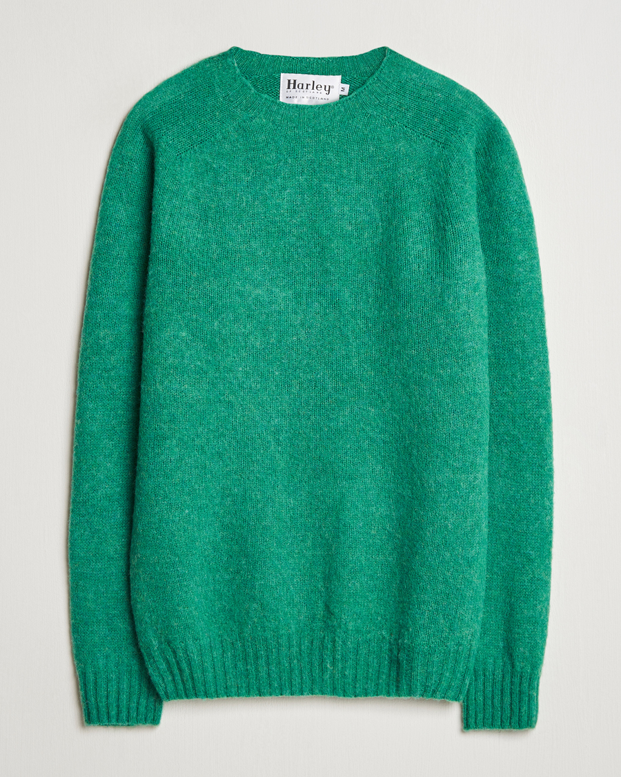 Herre | Gensere | Harley Of Scotland | Brushed Supersoft Lambswool Crewneck Pixie