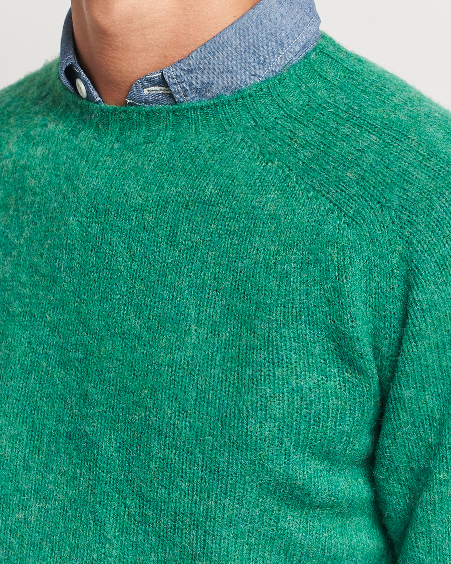 Herre | Gensere | Harley Of Scotland | Brushed Supersoft Lambswool Crewneck Pixie