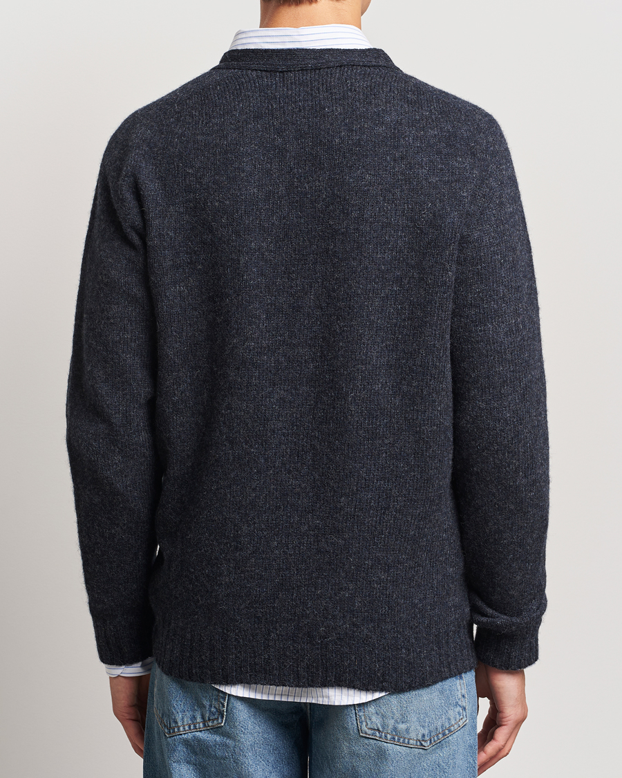 Herre | Gensere | Harley Of Scotland | Supersoft Lambswool Cardigan Charcoal
