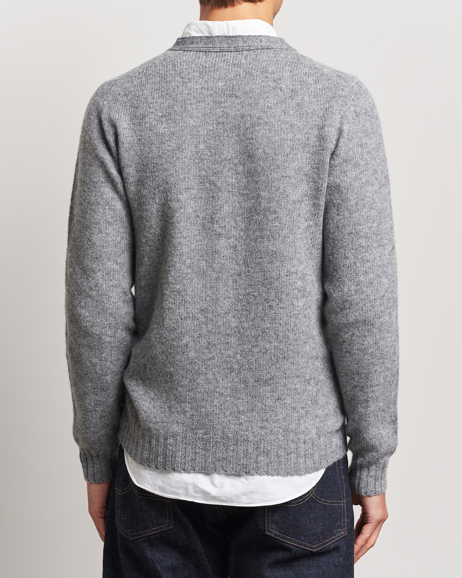 Herre | Gensere | Harley Of Scotland | Supersoft Lambswool Cardigan Medium Grey