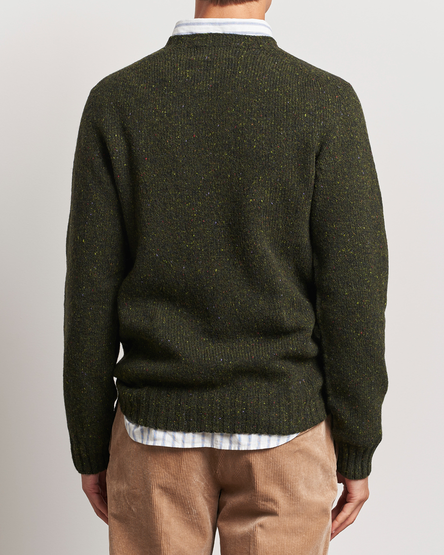 Herre | Gensere | Harley Of Scotland | Donegal Wool Crewneck Harris Green