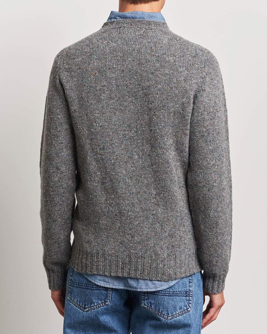 Herre | Gensere | Harley Of Scotland | Donegal Wool Crewneck Grey