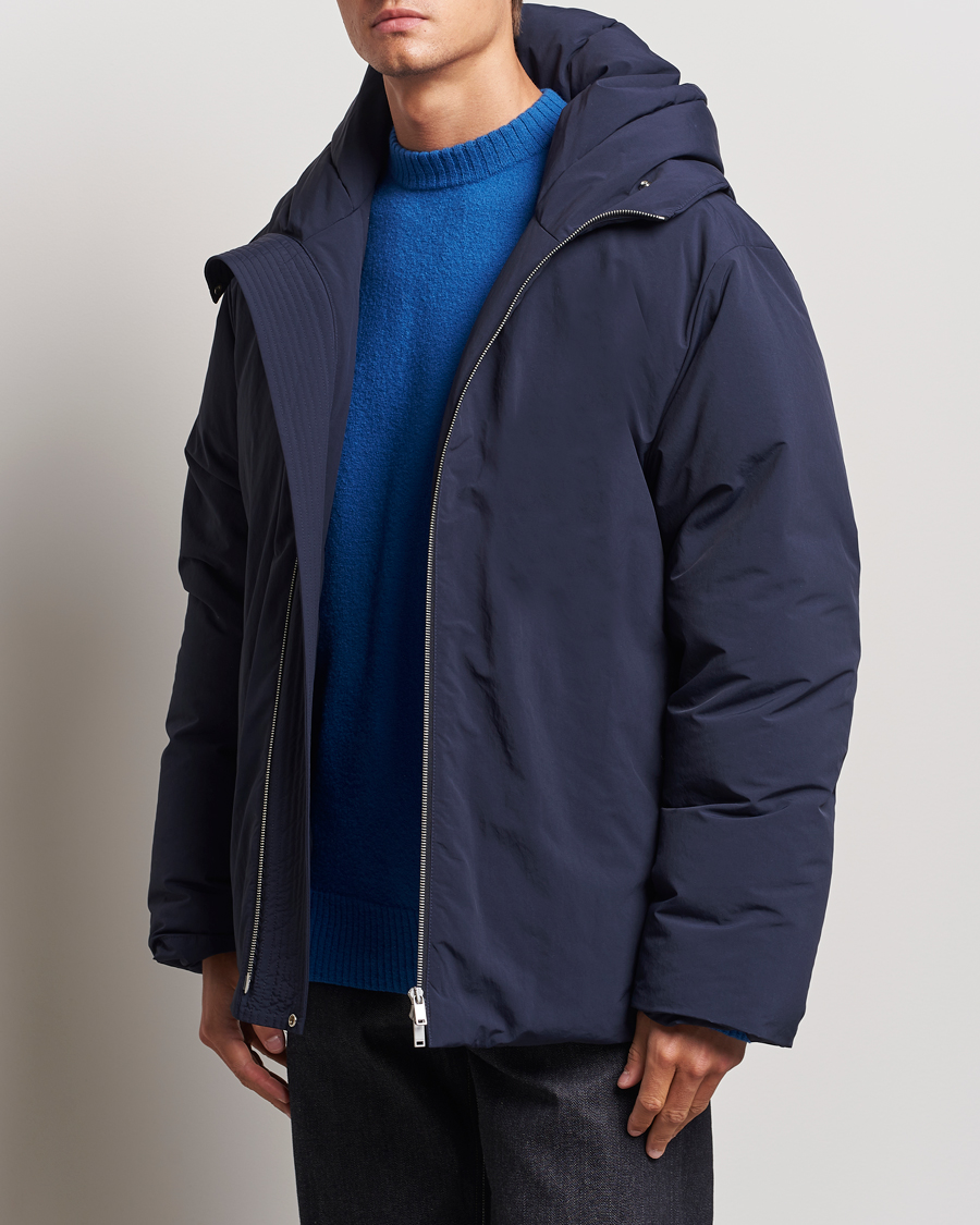 Herre | Klær | Jil Sander | Hooded Down Jacket Navy