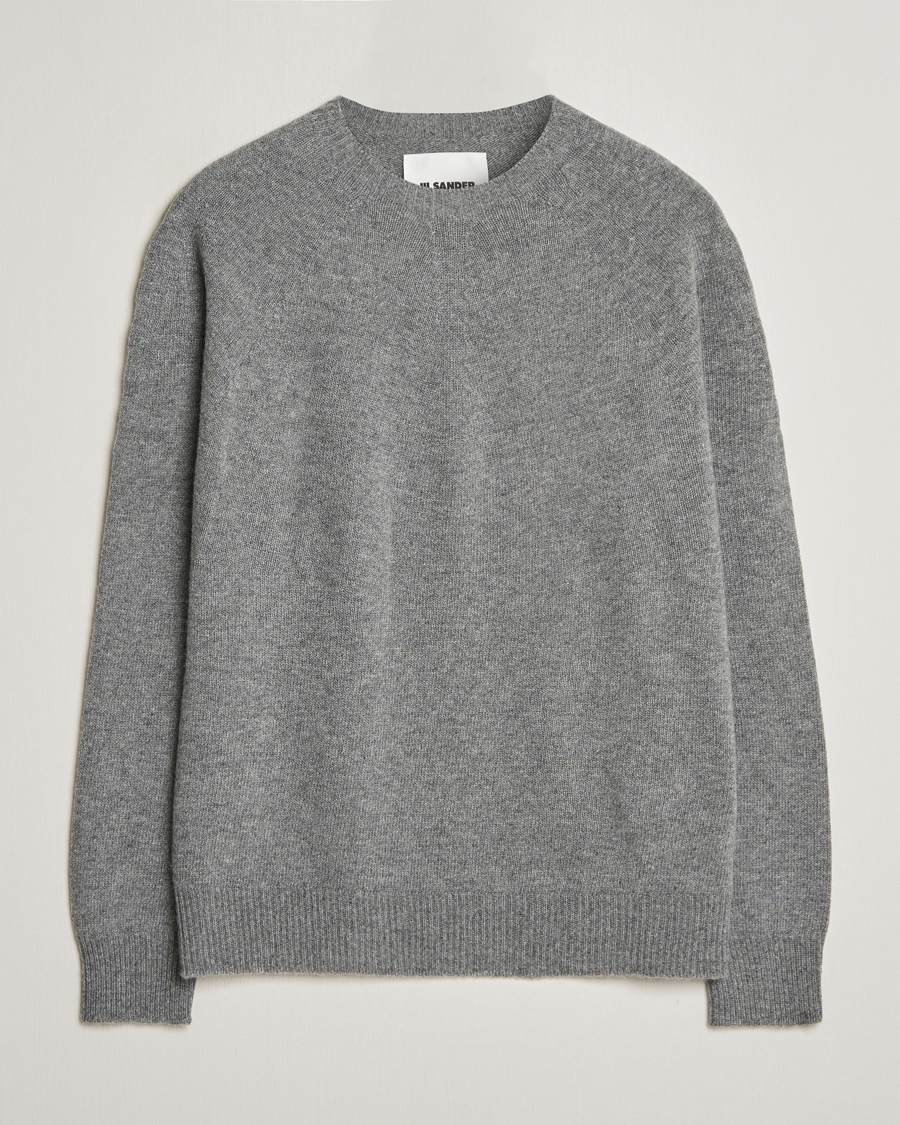 Herre | Nytt i butikken | Jil Sander | Cashmere/Merino Round Neck Sweater Grey Melange