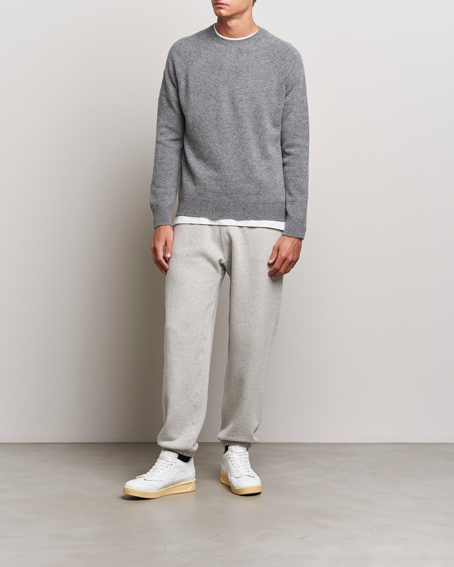 Herre | Gensere | Jil Sander | Cashmere/Merino Round Neck Sweater Grey Melange